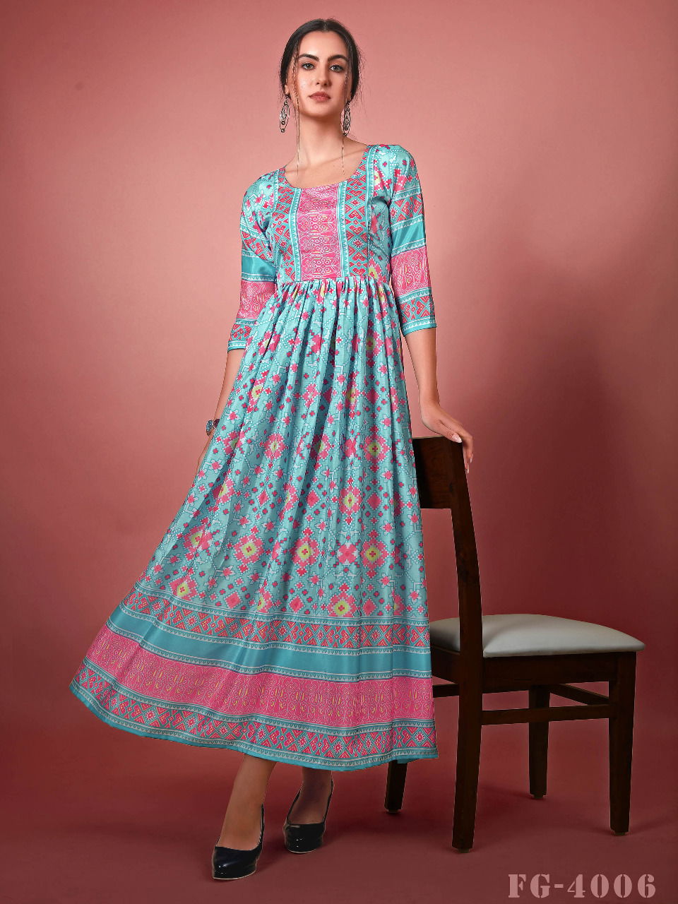 Fg Jennifer 4006 Fancy Anarkali Long Kurti Collection